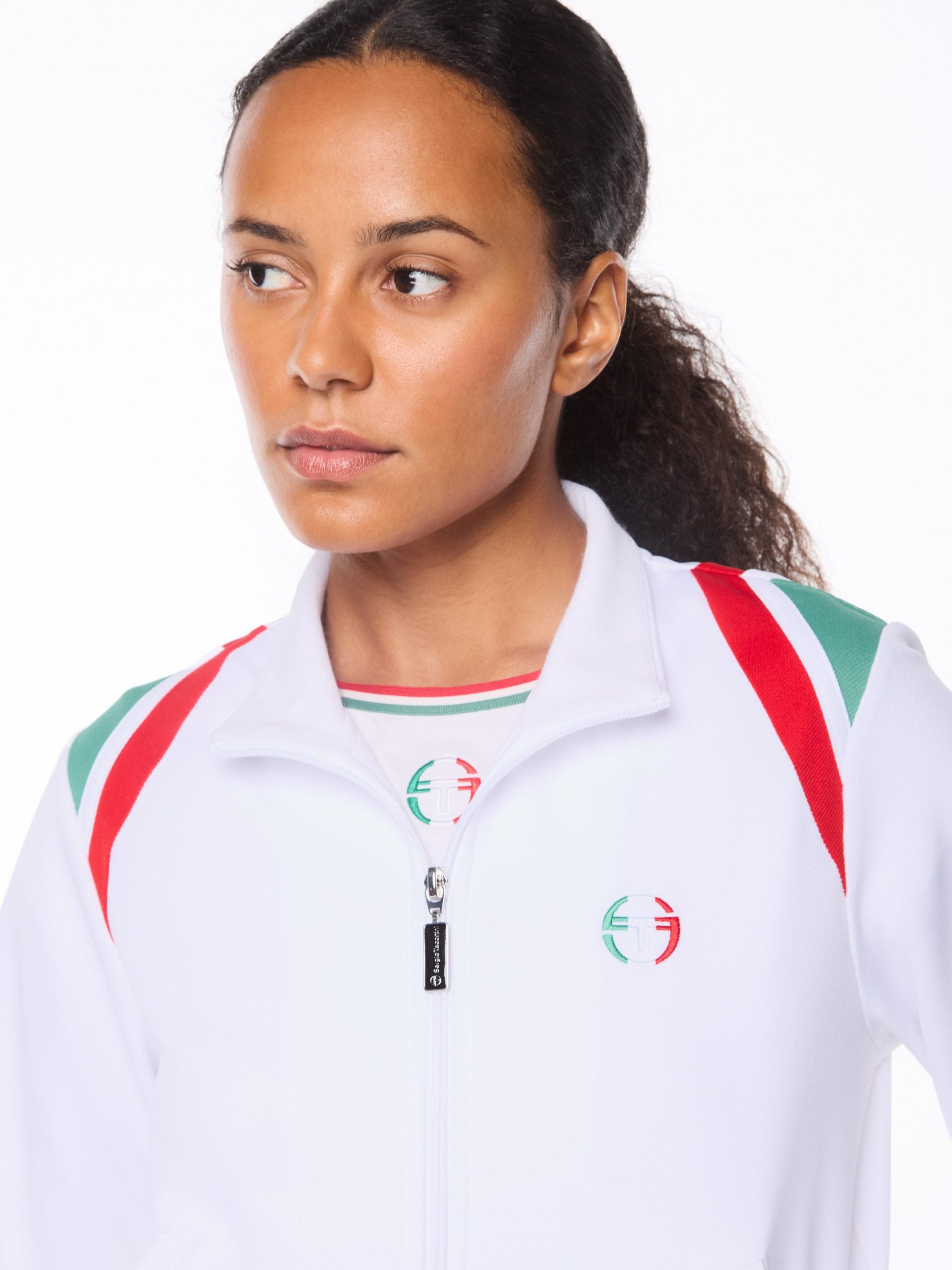 Women's Eredita Track Jacket-Brilliant White - Image 8