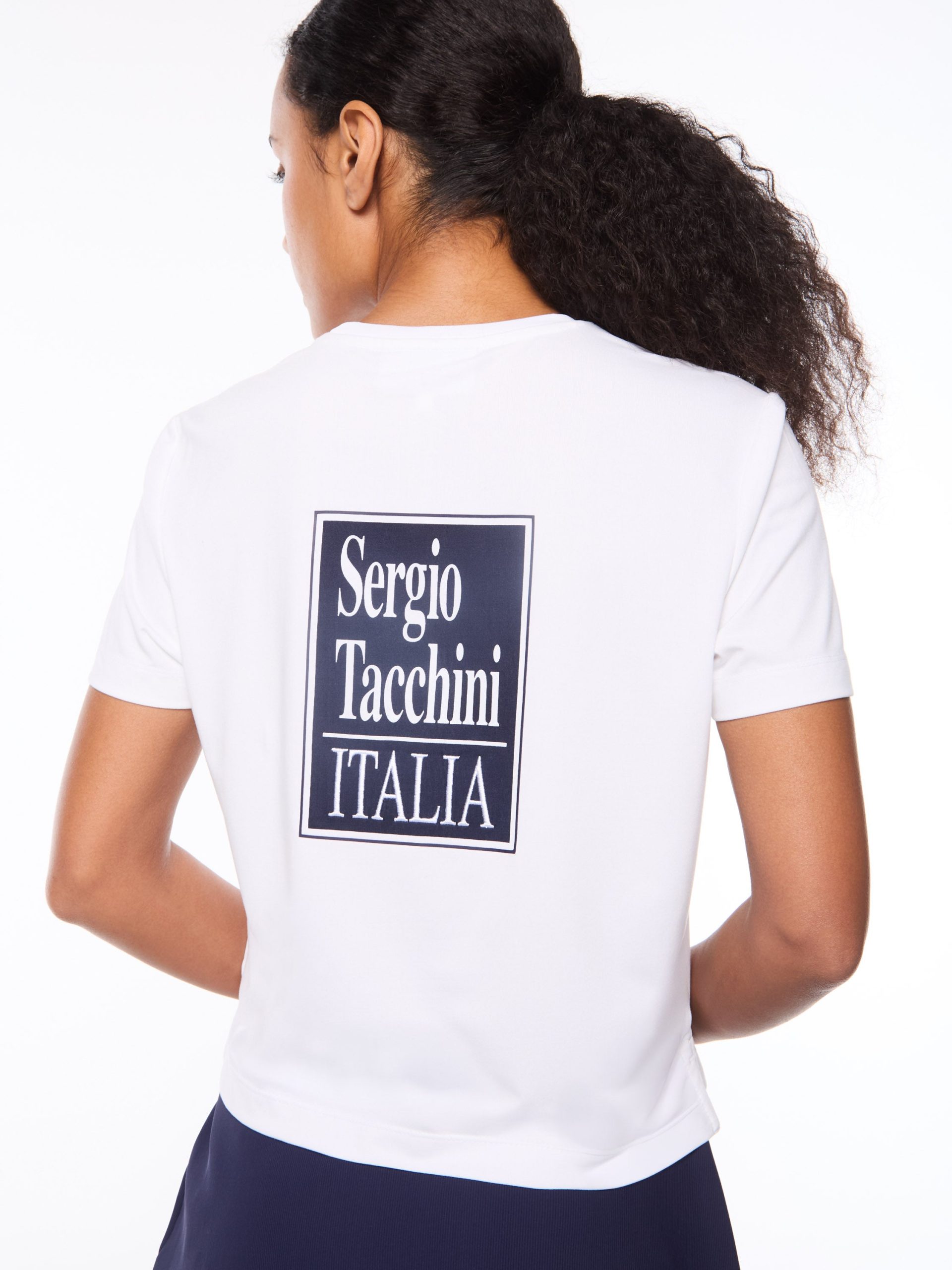 Women's Italia T-Shirt-Brilliant White - Image 6