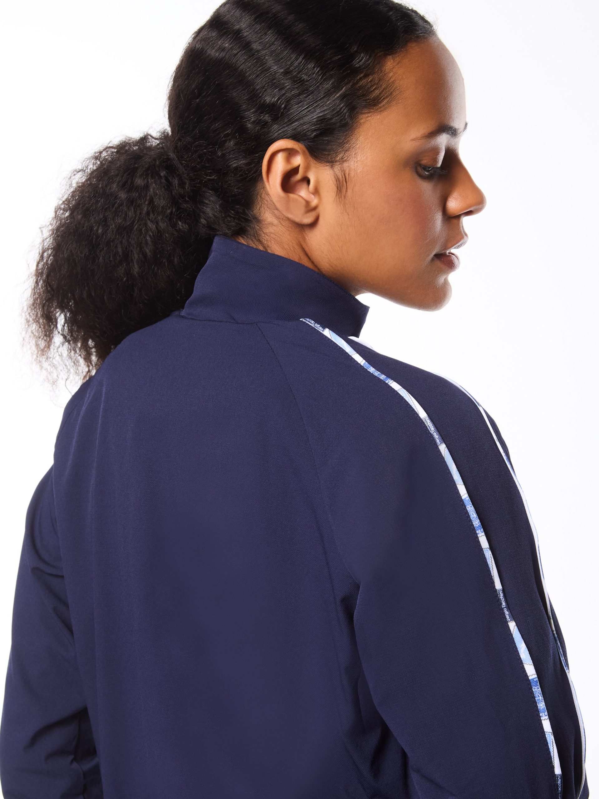 Women's Lioni Track Jacket- Maritime Blue - Image 5