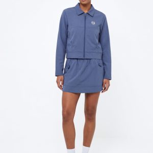 Aria Track Jacket- Blue Indigo