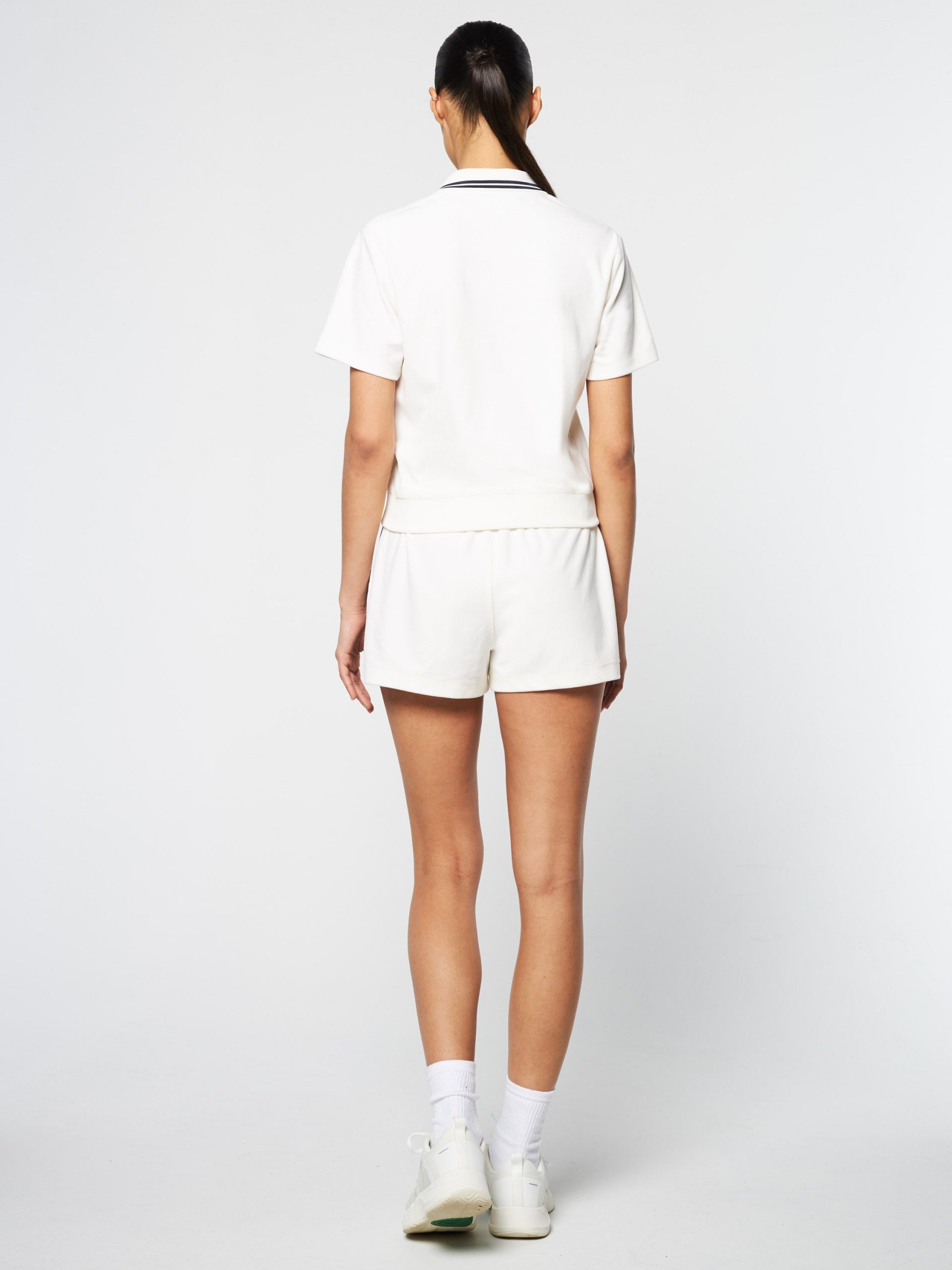 Atri Velour Polo- Gardenia - Image 4