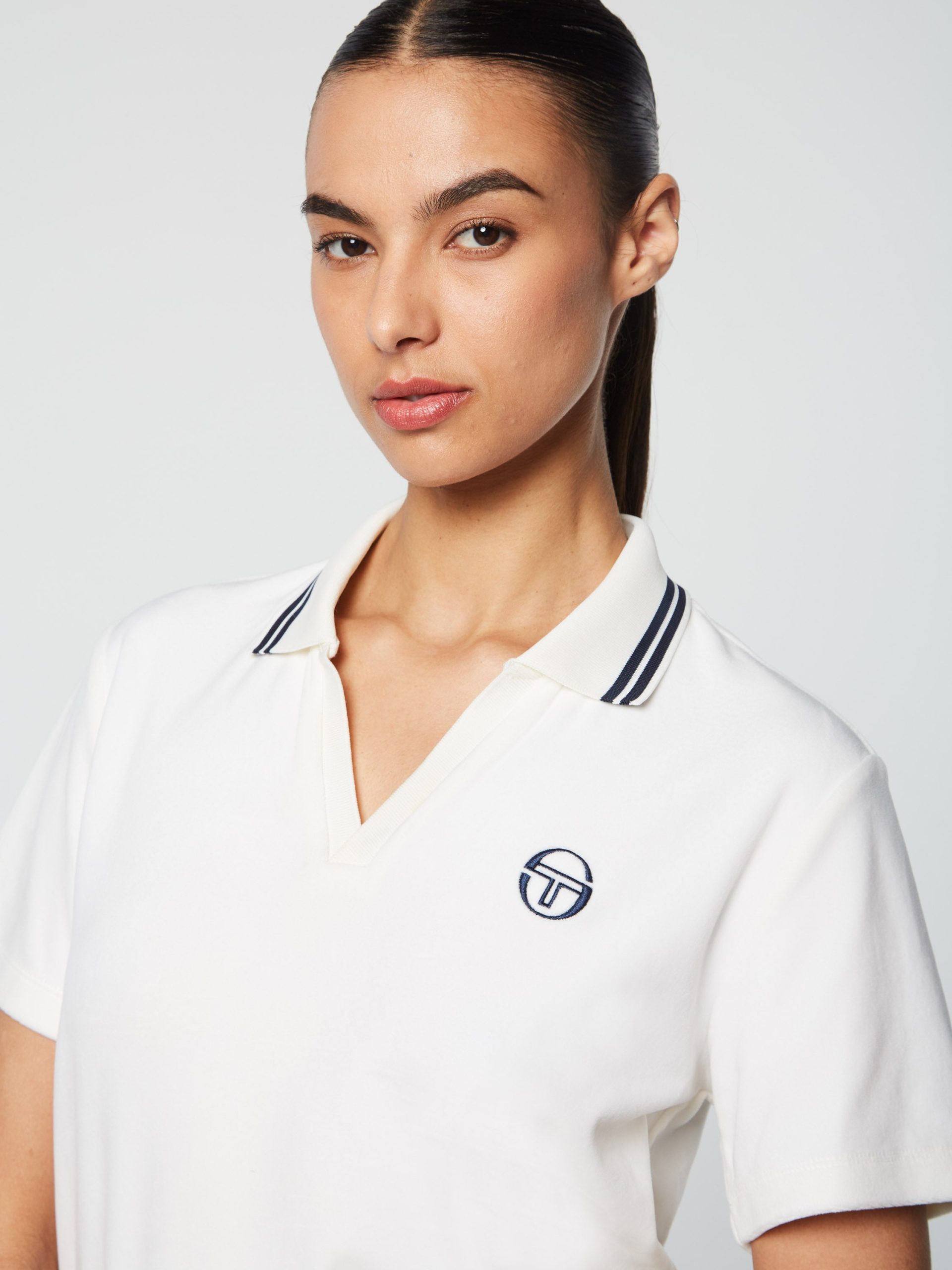 Atri Velour Polo- Gardenia - Image 5