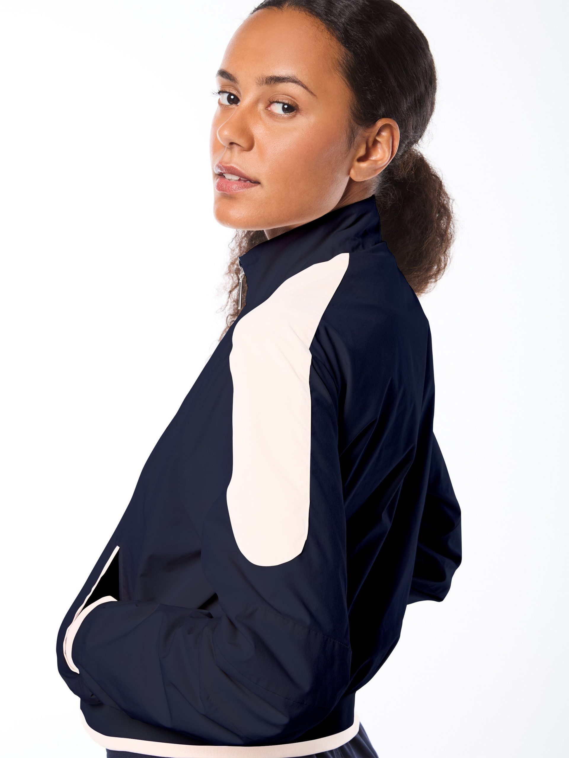 Nella Track Jacket- Maritime Blue - Image 5