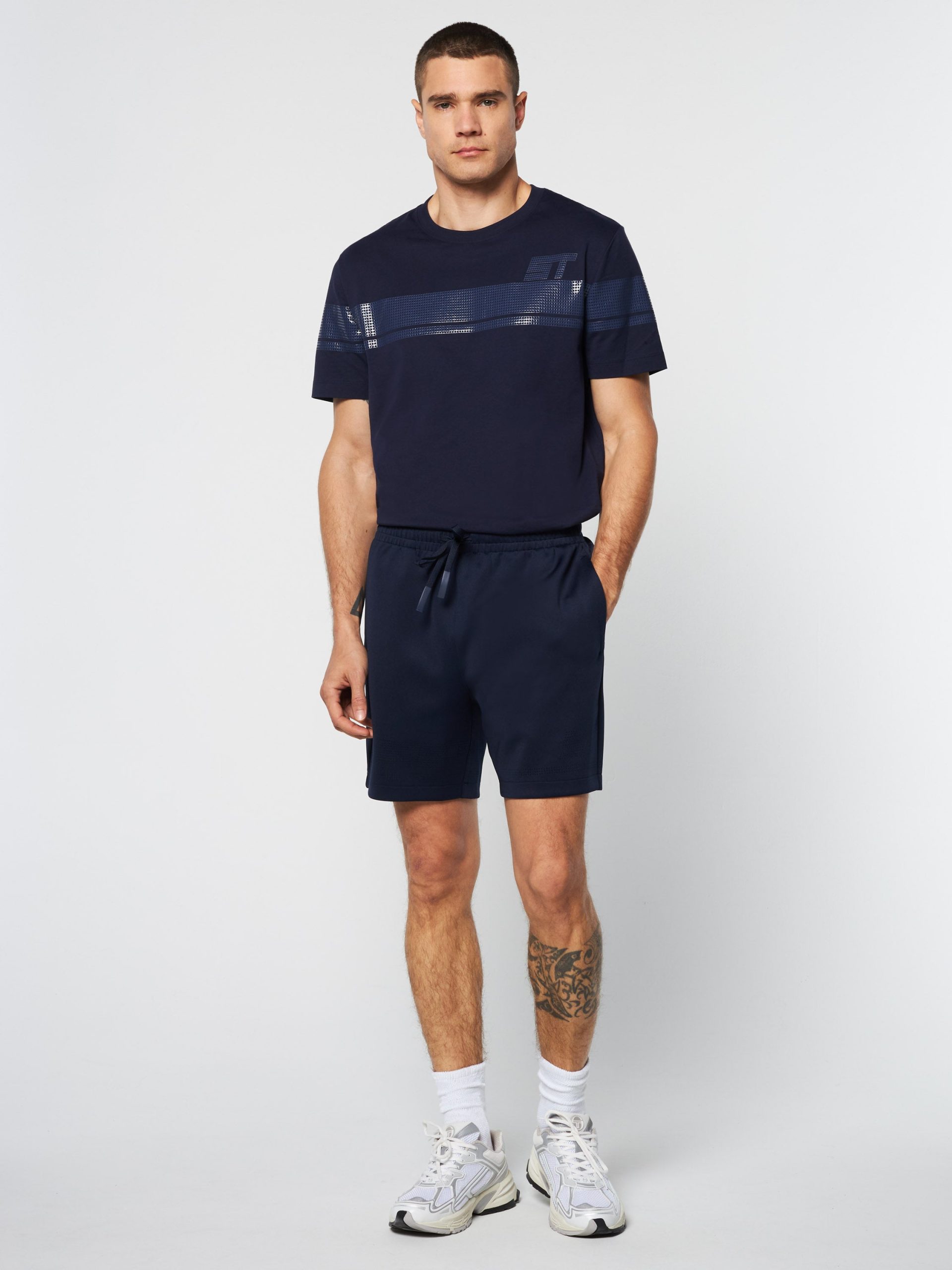 Perforata Short- Maritime Blue - Image 3