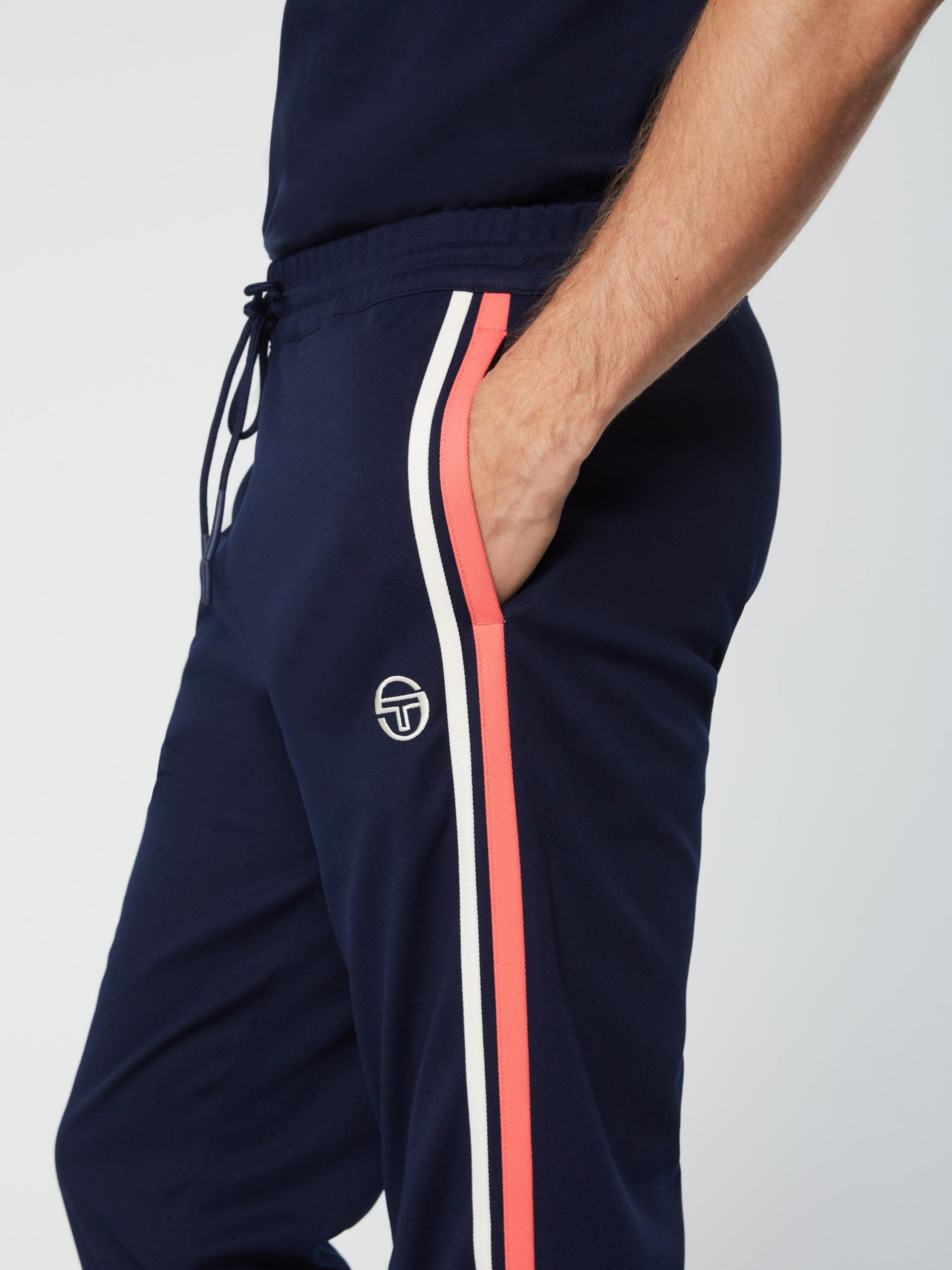 Damarindo Track Pant Archivio- Gardenia/ Maritime Blue - Image 5