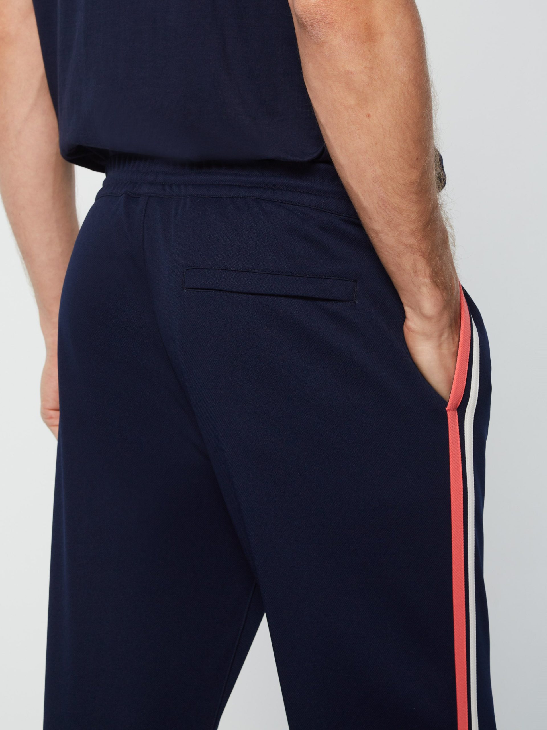 Damarindo Track Pant Archivio- Gardenia/ Maritime Blue - Image 6