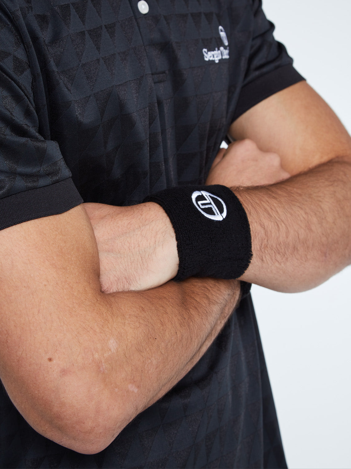 TENNIS WRISTBAND-BLACK - Image 3