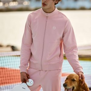 Sandro Track Jacket- Pale Mauve