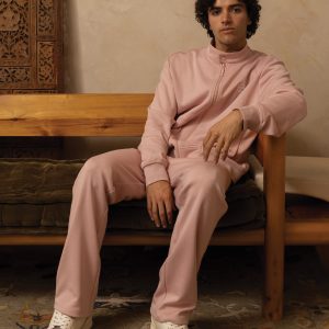 Sandro Track Pant- Pale Mauve
