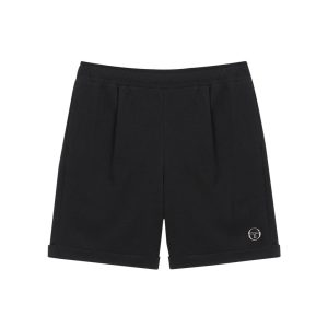 Resort Waffle Pintuck Shorts- Black/Black