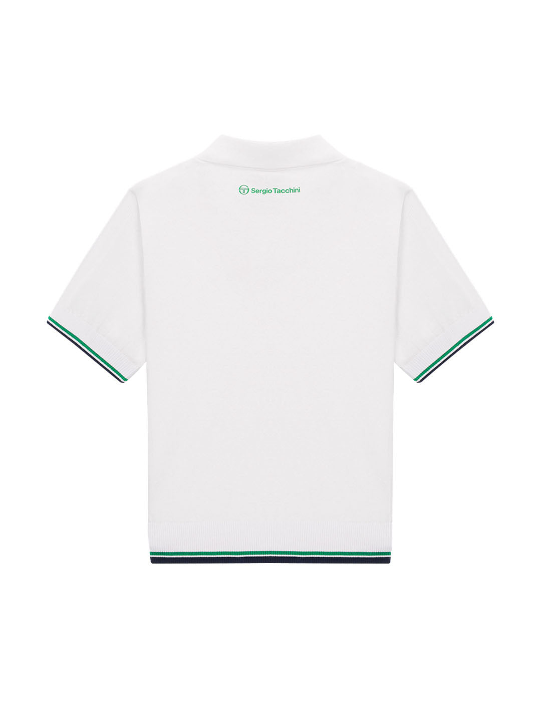 Preppy Knit Polo- Off White - Image 2