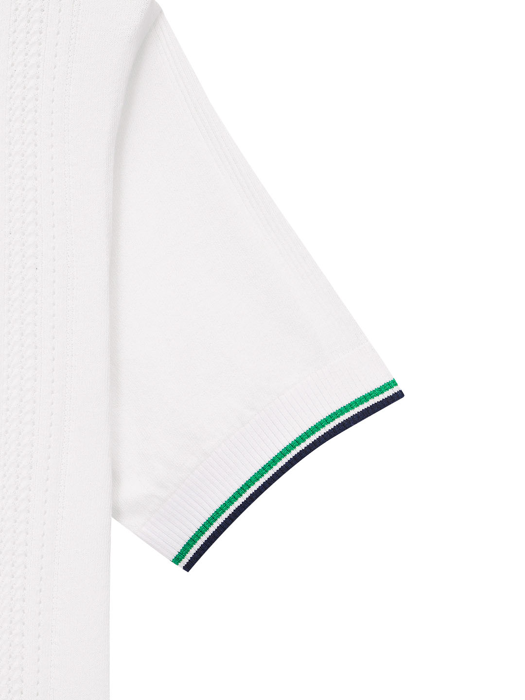 Preppy Knit Polo- Off White - Image 5