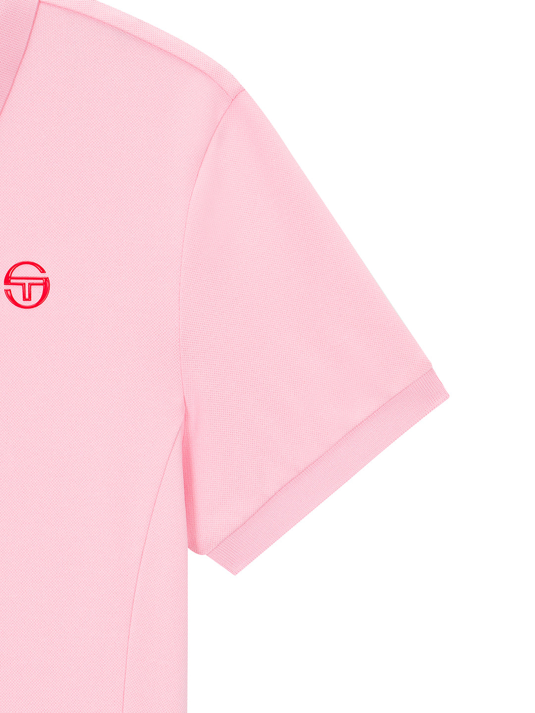 Jersey Mix Pleats Collared Dress- Light Pink - Image 6