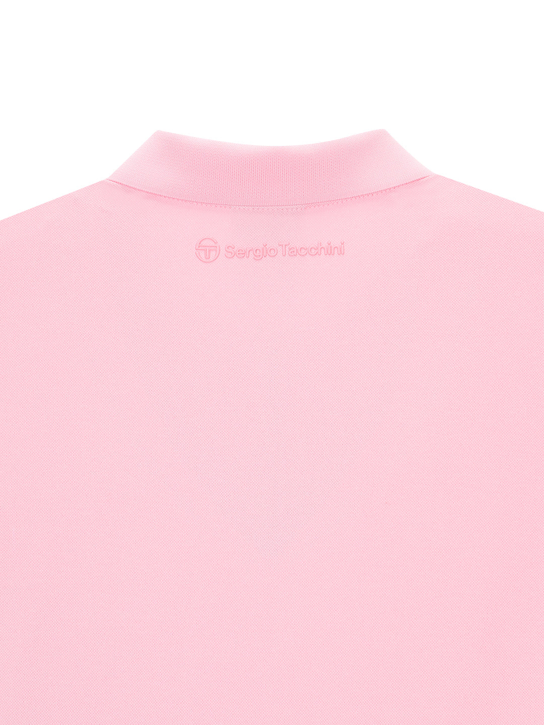 Jersey Mix Pleats Collared Dress- Light Pink - Image 9