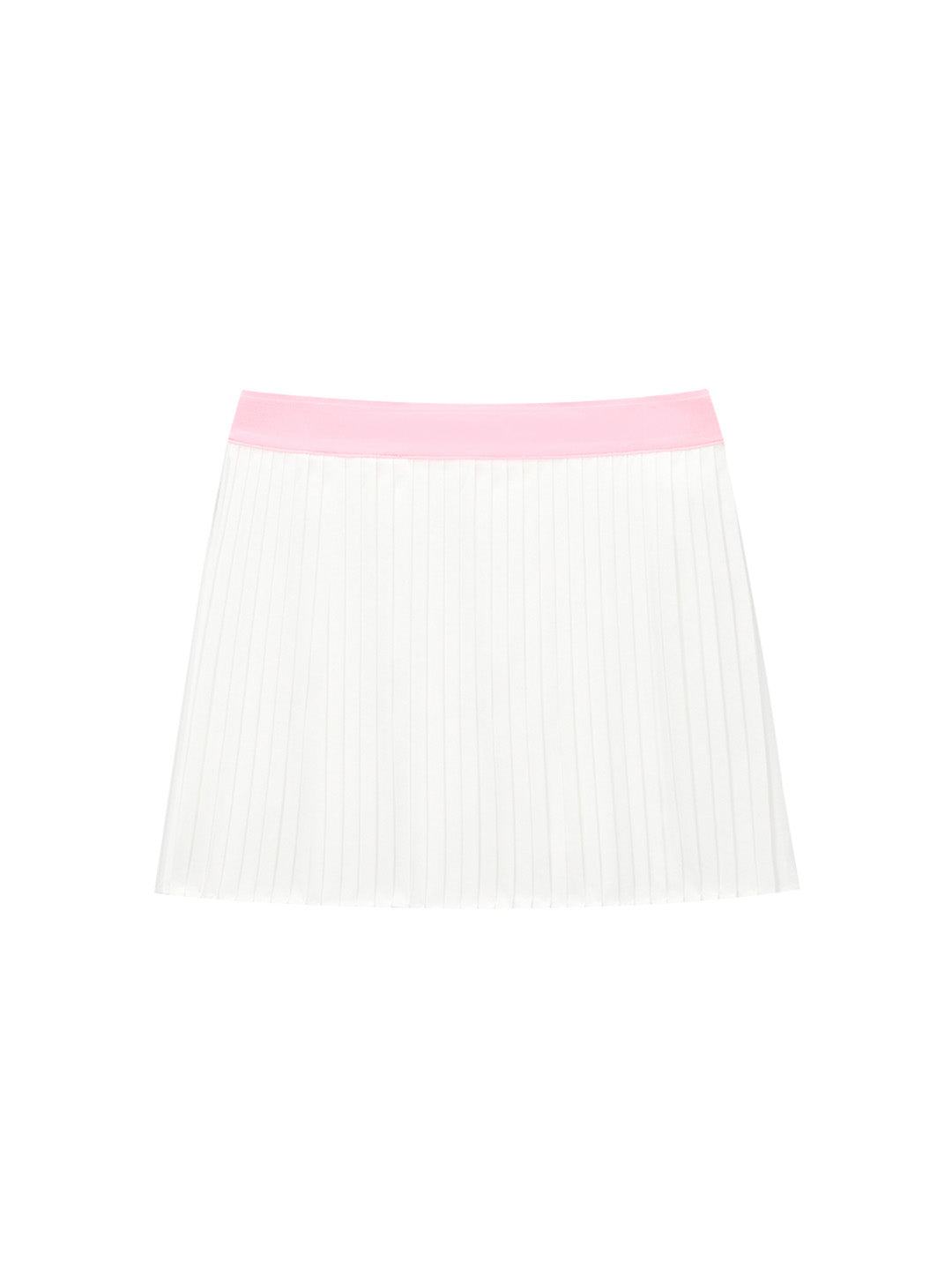 Essential Woven Pleats Skirt- Off White - Image 2