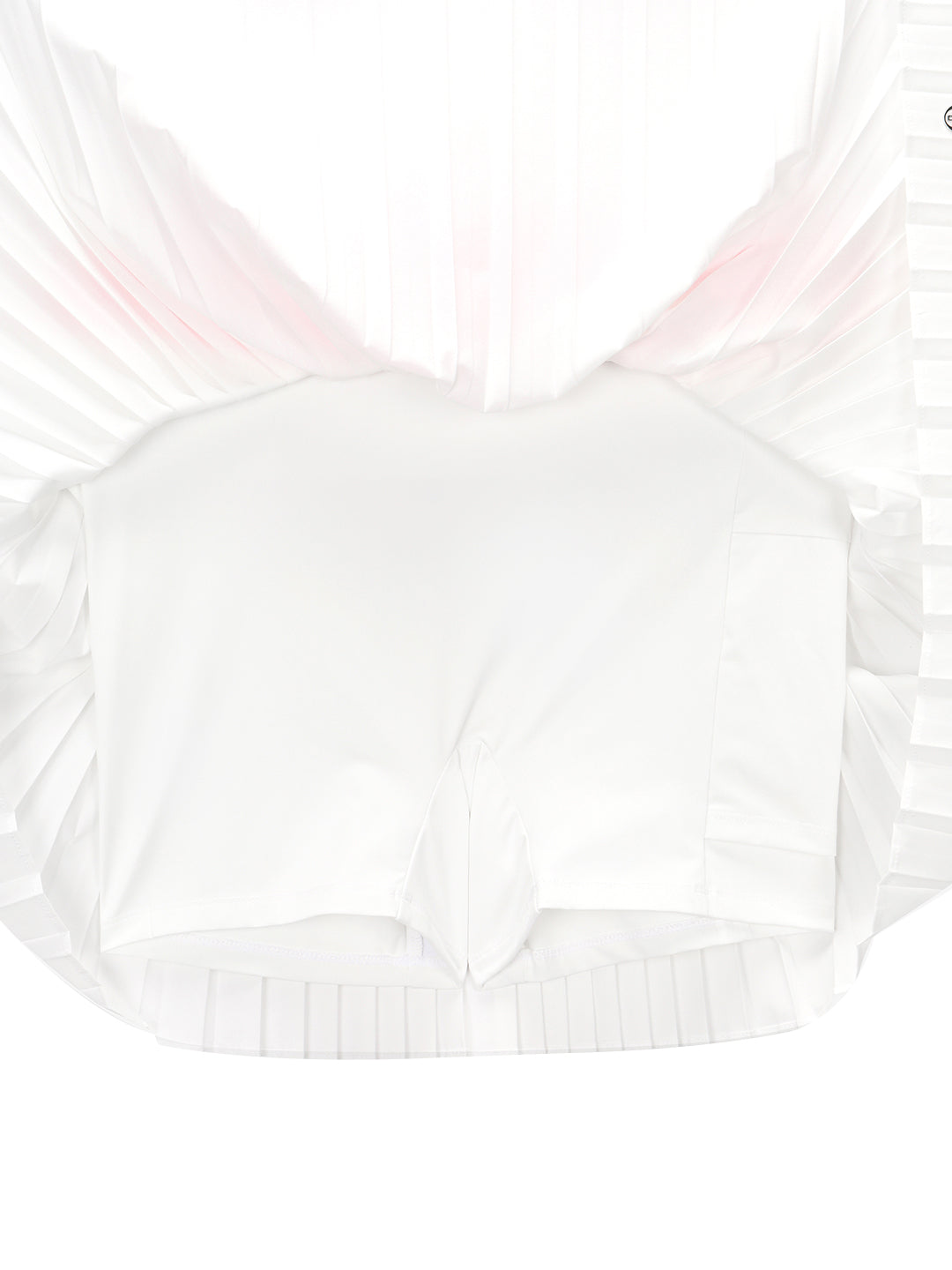 Essential Woven Pleats Skirt- Off White - Image 6