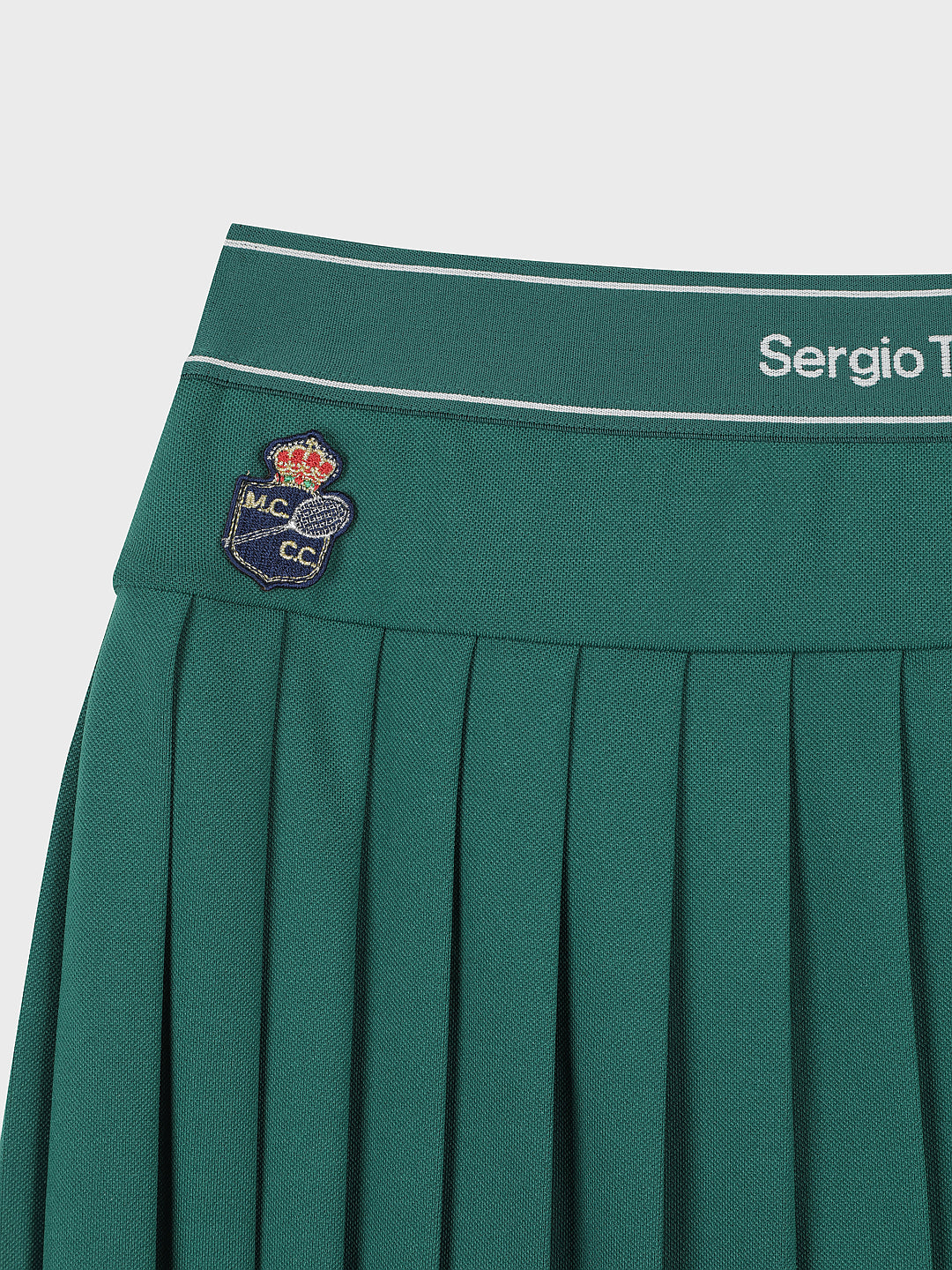 MC Scratch Staff Pleated Skirt-Dark Green - Image 4