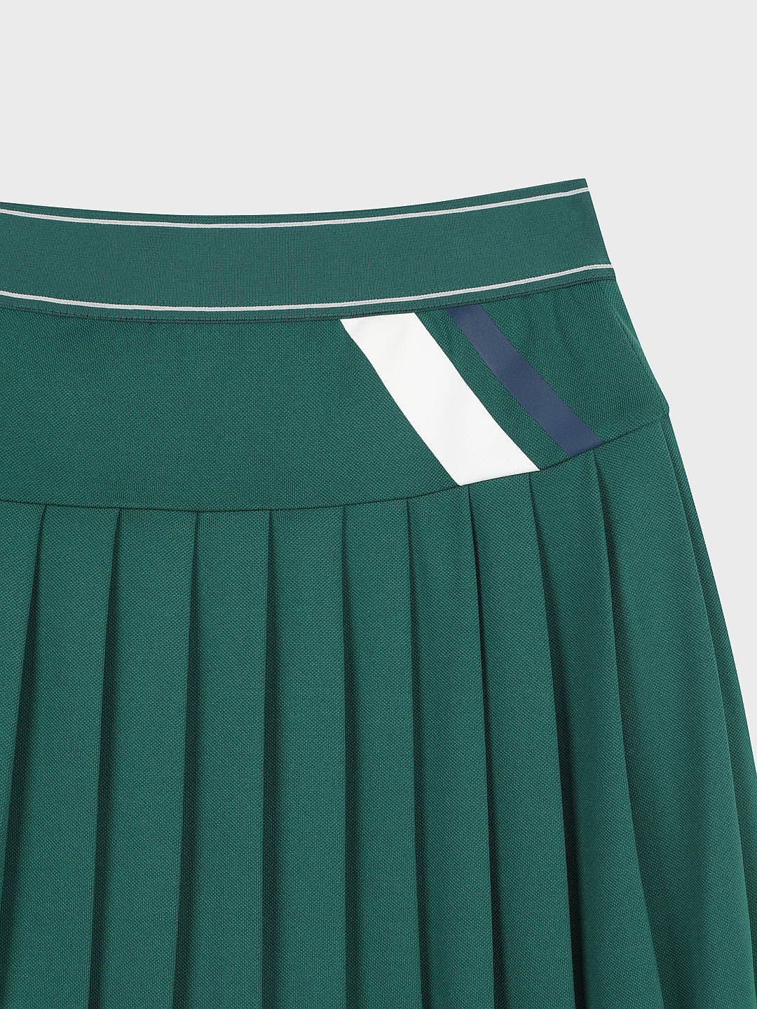 MC Scratch Staff Pleated Skirt-Dark Green - Image 6