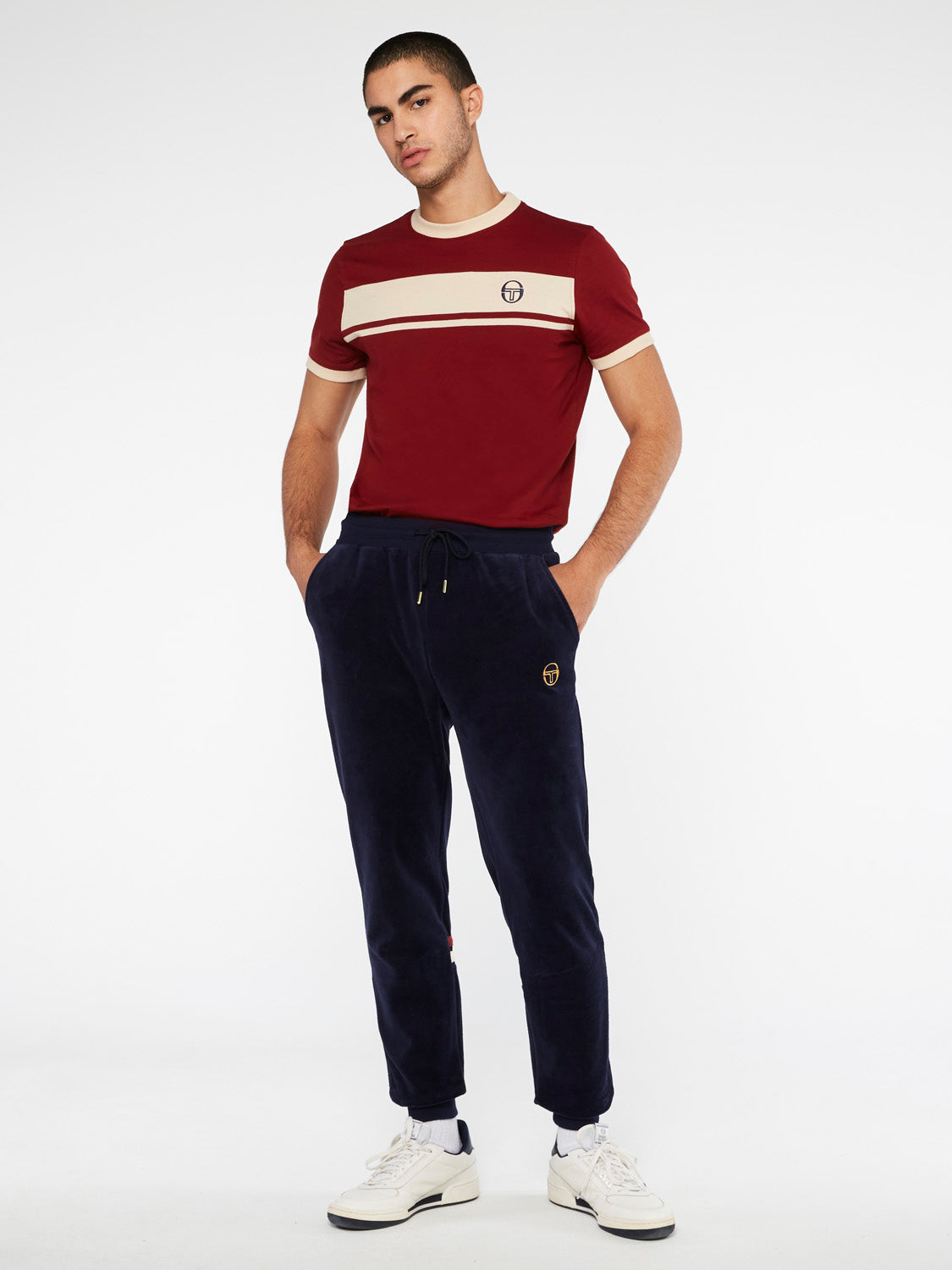 Dallas Velour Track Pant Archivio-Maritime Blue - Image 2