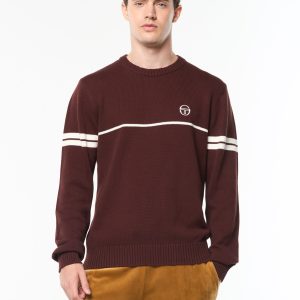 Orion Knit Sweater- Bitter Chocolate/ Gardenia