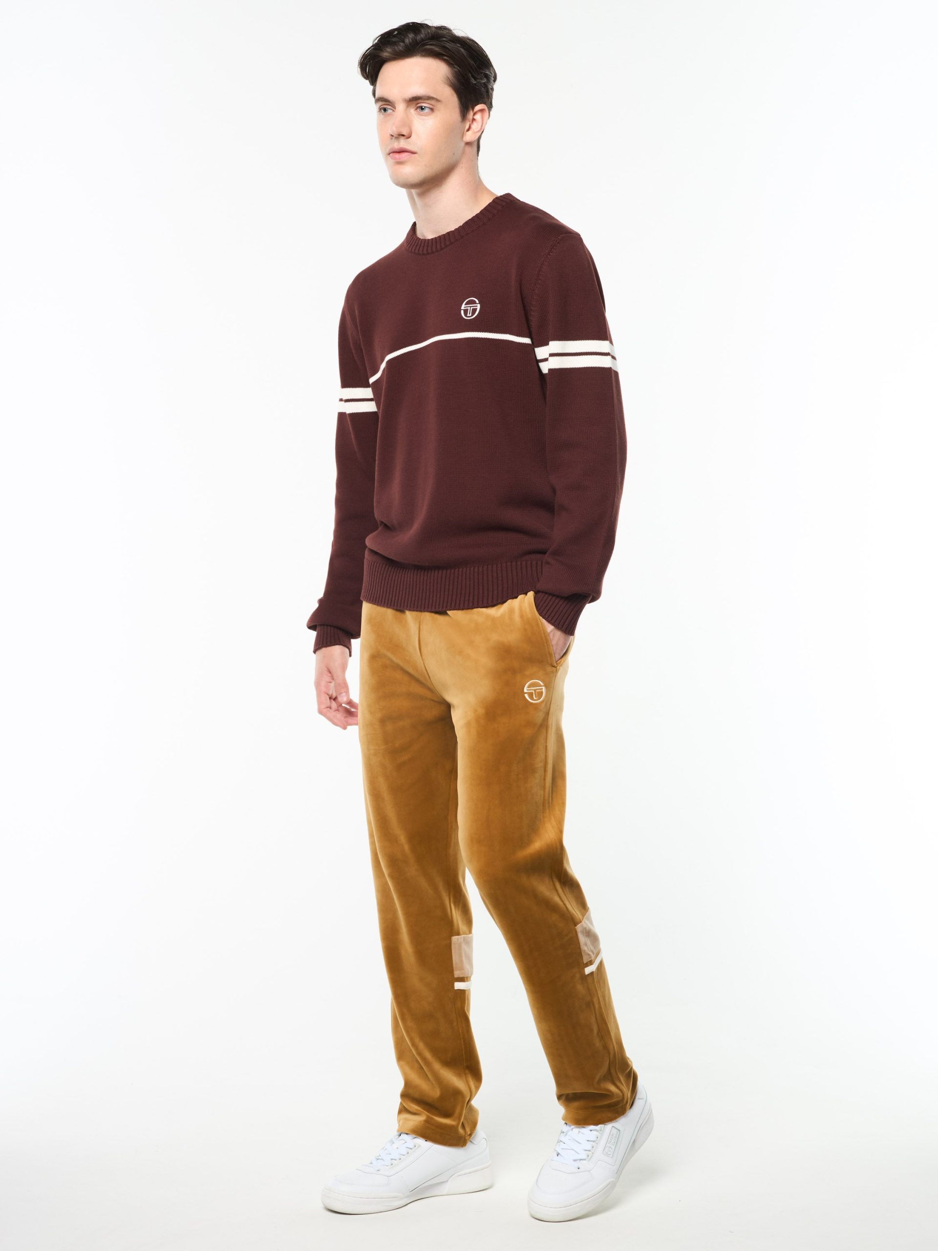 Orion Knit Sweater- Bitter Chocolate/ Gardenia - Image 3