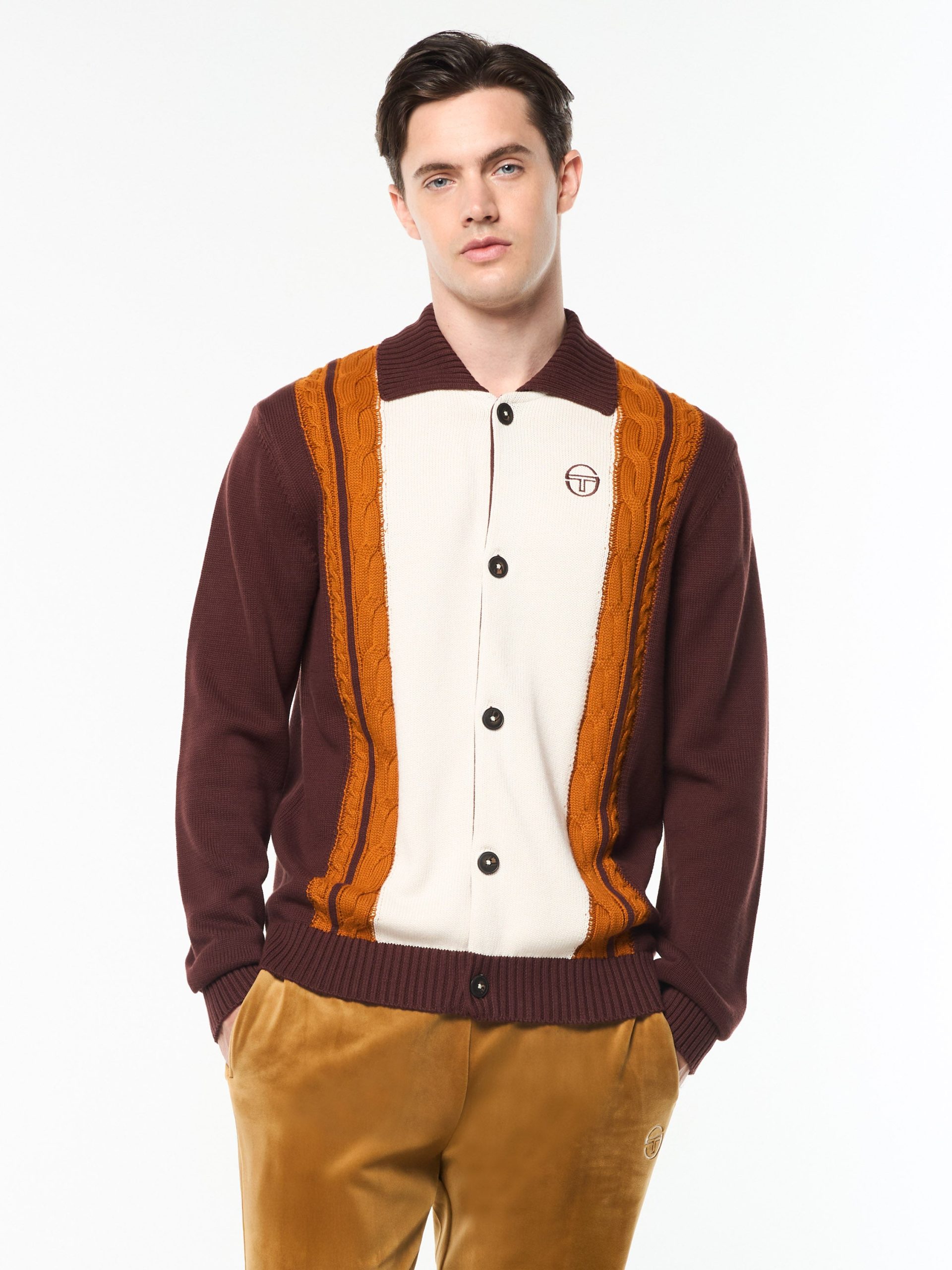 Bruni Knit Cardigan- Bitter Chocolate
