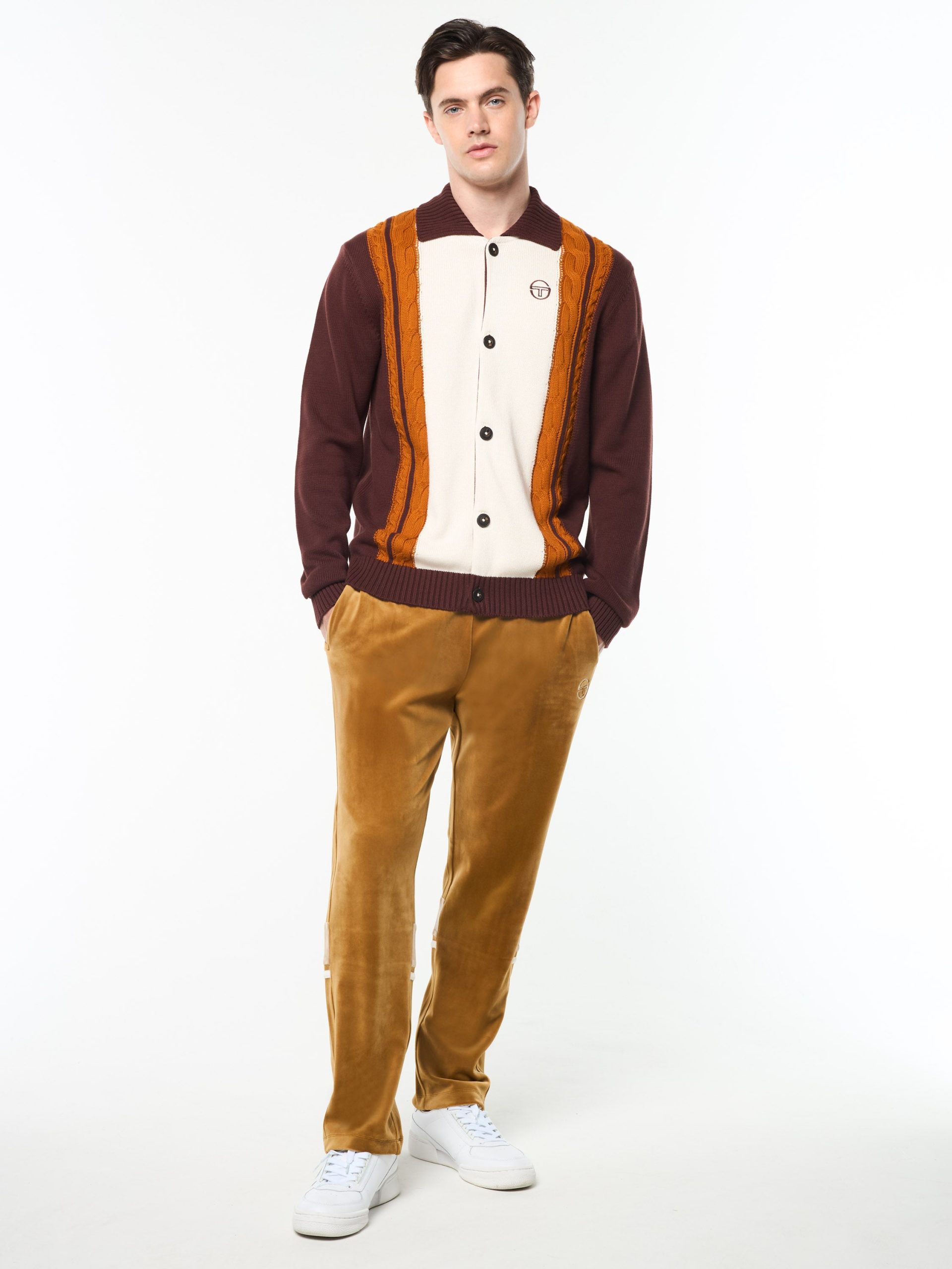 Bruni Knit Cardigan- Bitter Chocolate - Image 3