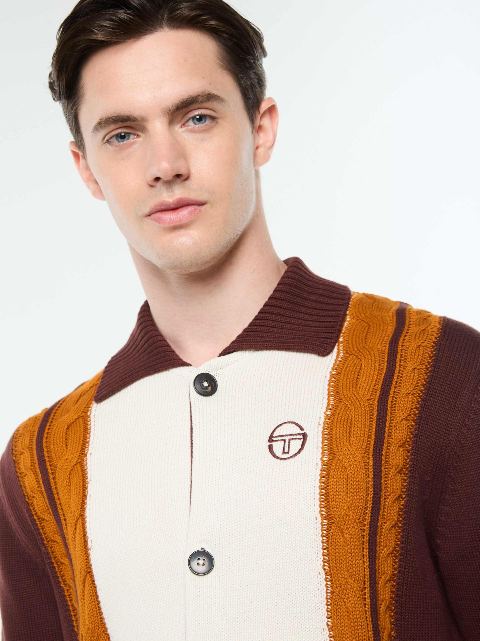 Bruni Knit Cardigan- Bitter Chocolate - Image 7