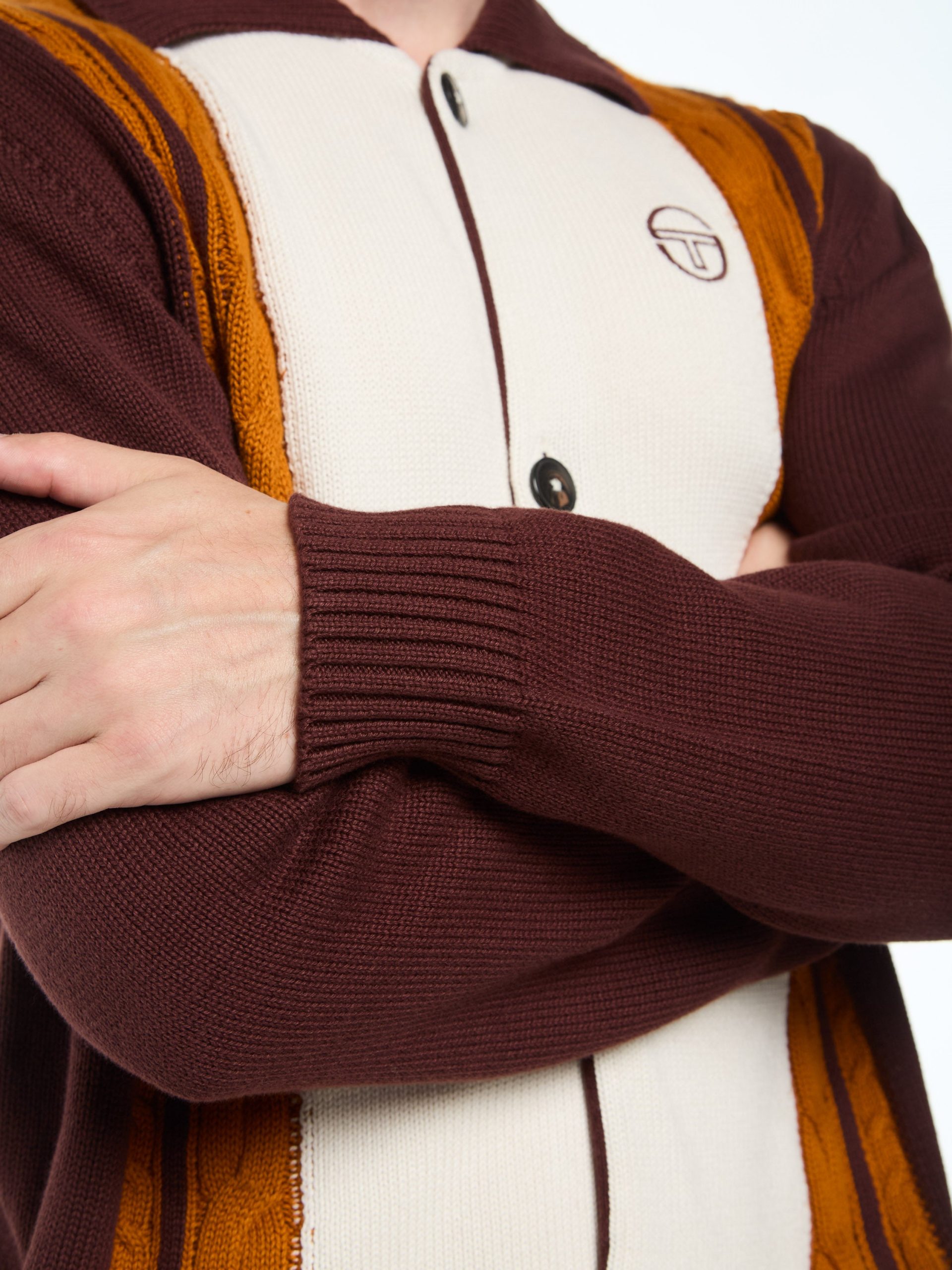 Bruni Knit Cardigan- Bitter Chocolate - Image 8