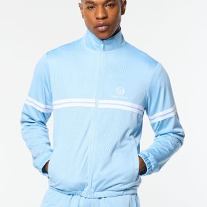 Arturo Mesh Track Jacket- Dutch Canal/ White