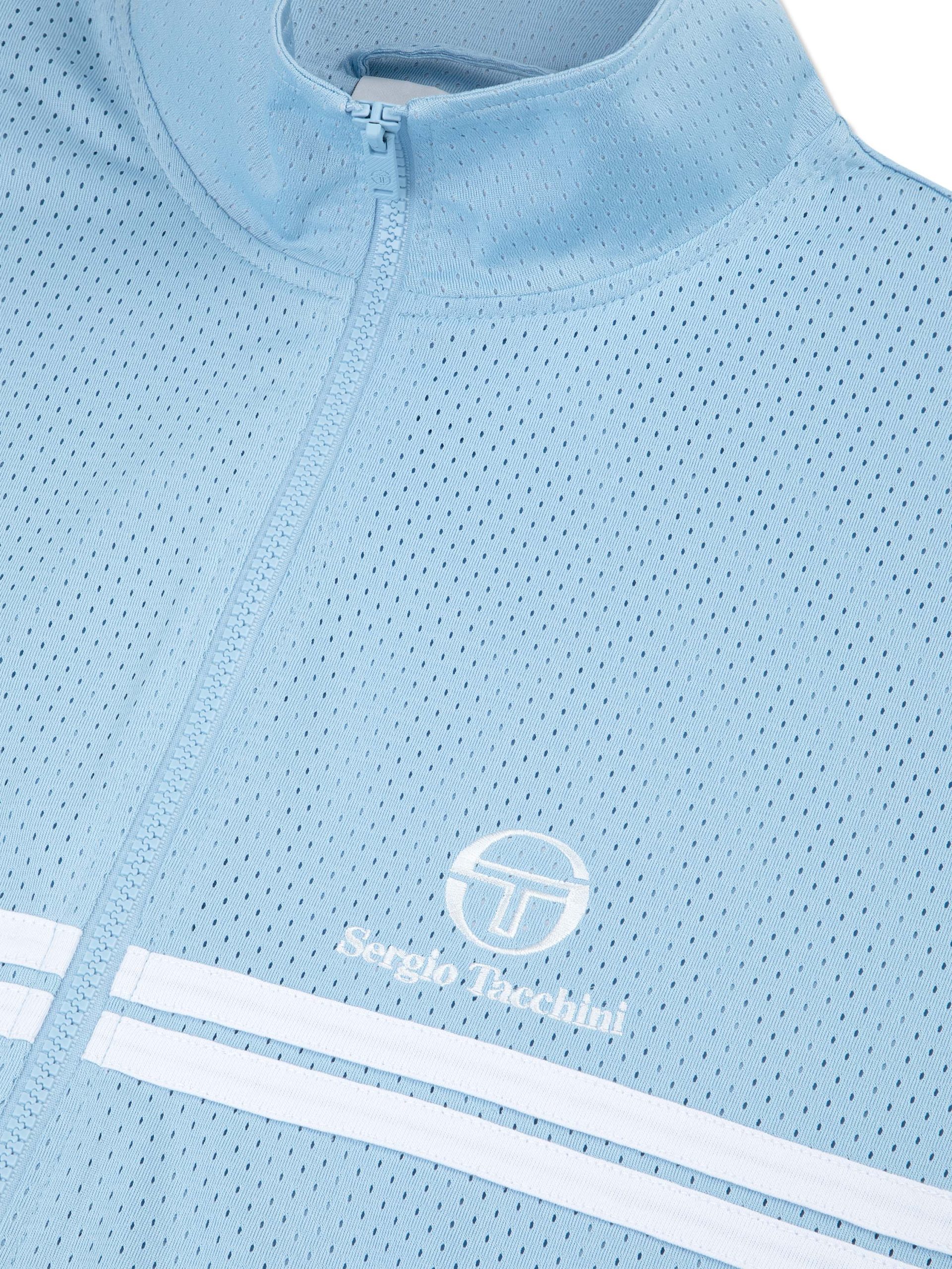 Arturo Mesh Track Jacket- Dutch Canal/ White - Image 4