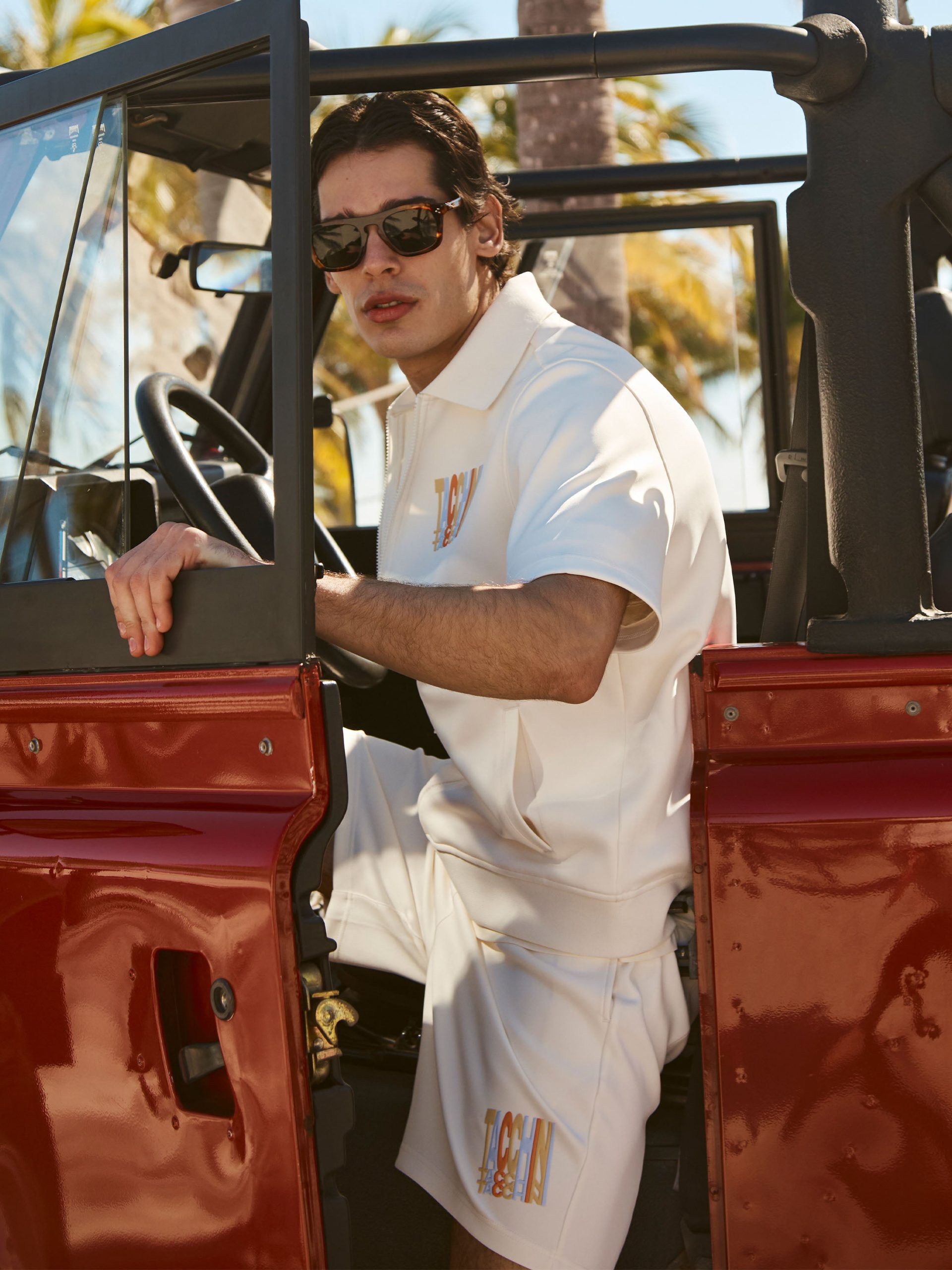 Urso Short Sleeve Track Jacket- Gardenia - Image 2