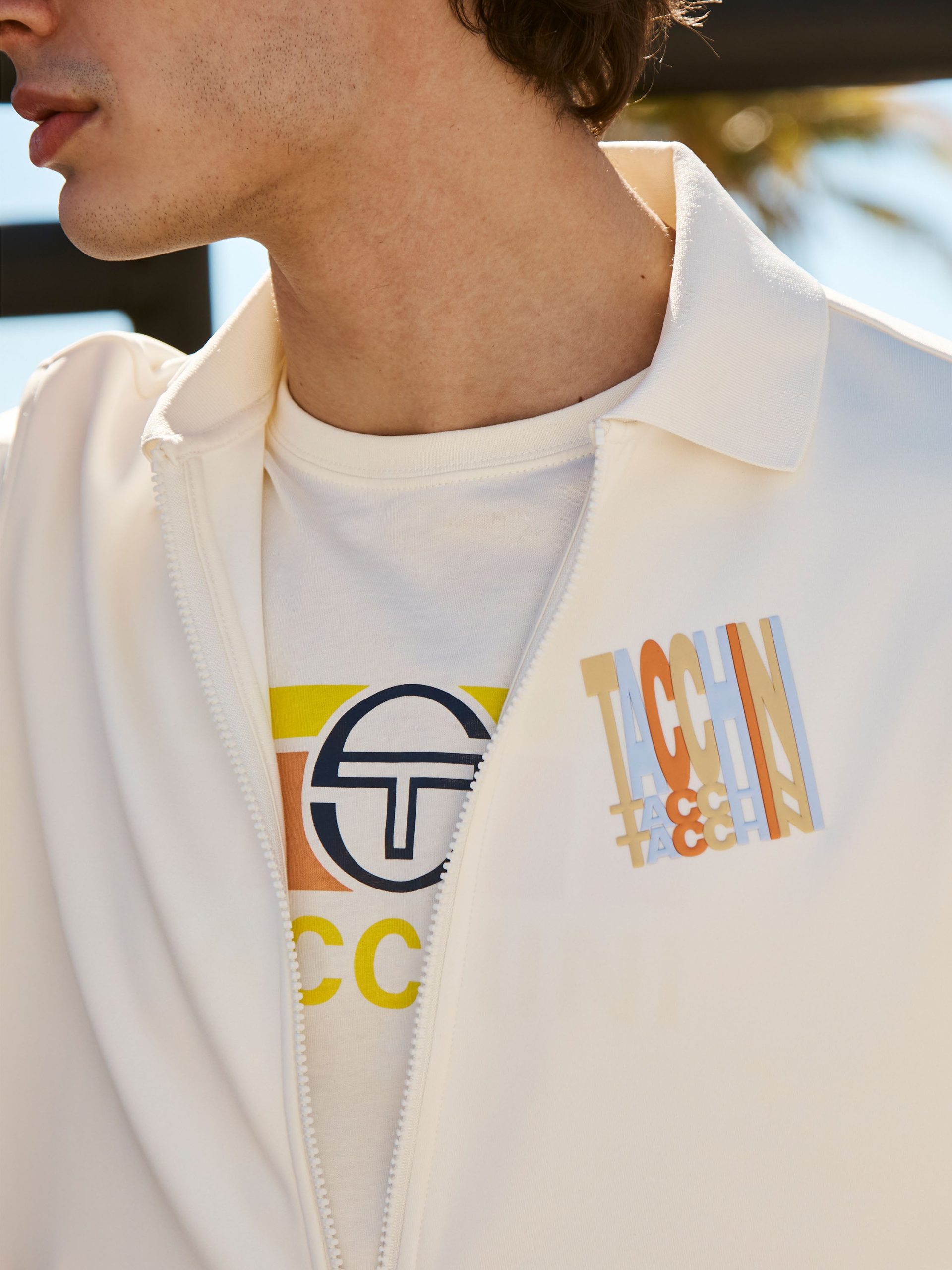 Urso Short Sleeve Track Jacket- Gardenia - Image 4